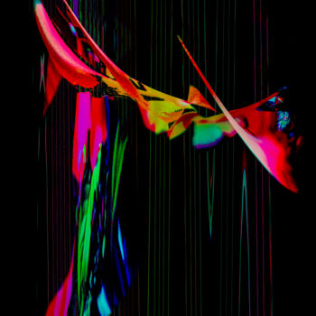 Arte digital titulada "ST VAL- AILES" por Jom, Obra de arte original, Trabajo Digital 2D Montado en Bastidor de camilla de m…