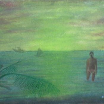 Malerei mit dem Titel "Boracay" von Jo Mari, Original-Kunstwerk, Öl