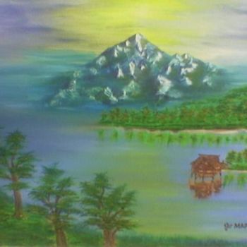 Malarstwo zatytułowany „Mountain I” autorstwa Jo Mari, Oryginalna praca, Olej