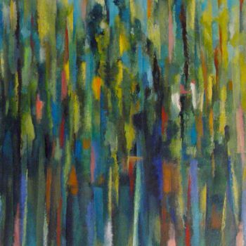 Malarstwo zatytułowany „Paysage vert” autorstwa Jon Von, Oryginalna praca