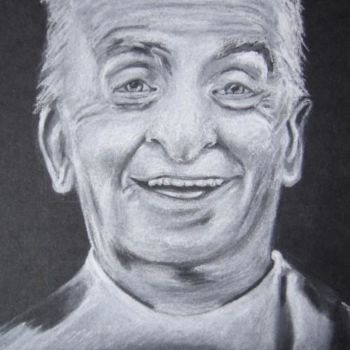 Drawing titled "Louis de Funès" by Jonath, Original Artwork