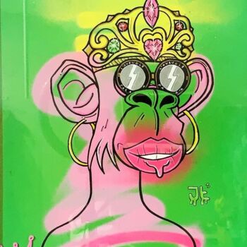 Картина под названием "Queen NFT" - Jonathan Fabbro (John fabb), Подлинное произведение искусства, Маркер Установлен на Дере…