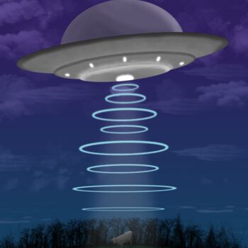 Arts numériques intitulée "UFO" par Jonathan Ling, Œuvre d'art originale, Peinture numérique