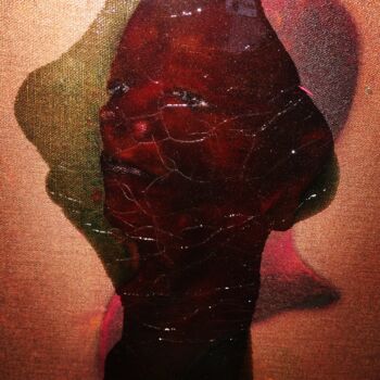 Malarstwo zatytułowany „Head 2” autorstwa Jonathan Max-Bernard, Oryginalna praca, Olej Zamontowany na Drewniana rama noszy
