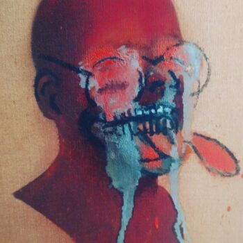 Peinture intitulée "Head 4" par Jonathan Max-Bernard, Œuvre d'art originale, Huile Monté sur Châssis en bois