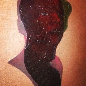 Картина под названием "Head 3" - Jonathan Max-Bernard, Подлинное произведение искусства, Масло Установлен на Деревянная рама…