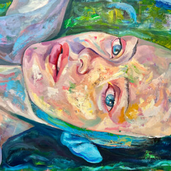 Картина под названием "Mira" - Jonathan Mcafee, Подлинное произведение искусства, Масло