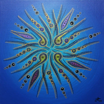 Painting titled "Mouvement de formes…" by Jonathan Pradillon, Original Artwork, Acrylic Mounted on Wood Stretcher frame