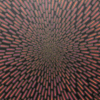 Pittura intitolato "Particule violacée." da Jonathan Pradillon, Opera d'arte originale, Acrilico Montato su Cartone