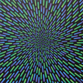 Peinture intitulée "Particule verte et…" par Jonathan Pradillon, Œuvre d'art originale, Acrylique Monté sur Carton