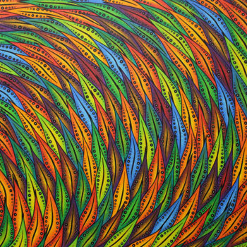 Peinture intitulée "Flamboyance." par Jonathan Pradillon, Œuvre d'art originale, Acrylique