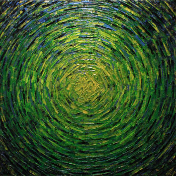 제목이 "Éclaté de couleur o…"인 미술작품 Jonathan Pradillon로, 원작, 아크릴 나무 들것 프레임에 장착됨