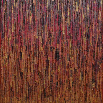 제목이 "Matrice or orange r…"인 미술작품 Jonathan Pradillon로, 원작, 아크릴 나무 들것 프레임에 장착됨