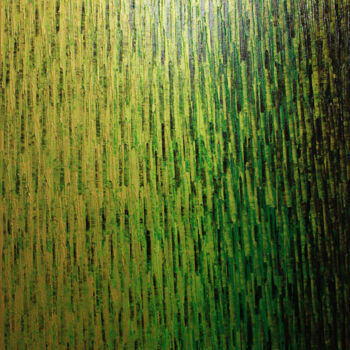 Malarstwo zatytułowany „Grand fondu or verd…” autorstwa Jonathan Pradillon, Oryginalna praca, Akryl Zamontowany na Drewniana…
