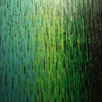 Painting titled "Grand fondu algue m…" by Jonathan Pradillon, Original Artwork, Acrylic Mounted on Wood Stretcher frame