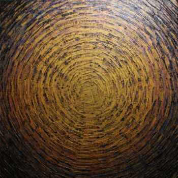 Peinture intitulée "Éclat or bronze" par Jonathan Pradillon, Œuvre d'art originale, Acrylique Monté sur Châssis en bois