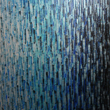 Malerei mit dem Titel "Fondu couleur argen…" von Jonathan Pradillon, Original-Kunstwerk, Acryl Auf Keilrahmen aus Holz monti…