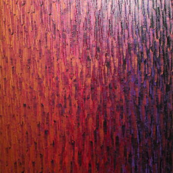 Ζωγραφική με τίτλο "Fondu couleur cuivr…" από Jonathan Pradillon, Αυθεντικά έργα τέχνης, Ακρυλικό Τοποθετήθηκε στο Ξύλινο φο…