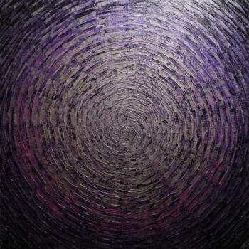 Картина под названием "Éclat violet irides…" - Jonathan Pradillon, Подлинное произведение искусства, Акрил Установлен на Дер…