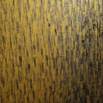 Peinture intitulée "Fondu couleur or gr…" par Jonathan Pradillon, Œuvre d'art originale, Acrylique Monté sur Châssis en bois