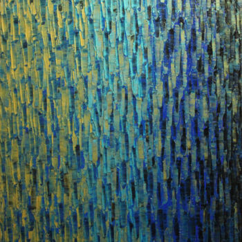 Pittura intitolato "Fondu couleur or d'…" da Jonathan Pradillon, Opera d'arte originale, Acrilico Montato su Telaio per bare…