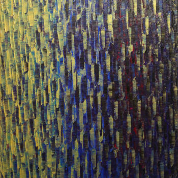 Картина под названием "Fondu couleur doré…" - Jonathan Pradillon, Подлинное произведение искусства, Акрил Установлен на Дере…
