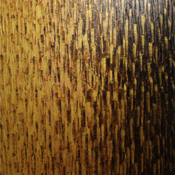 绘画 标题为“Fondu Couleur Or Ma…” 由Jonathan Pradillon, 原创艺术品, 丙烯 安装在木质担架架上