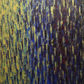 Pittura intitolato "Fondu couleur doré…" da Jonathan Pradillon, Opera d'arte originale, Acrilico Montato su Telaio per barel…