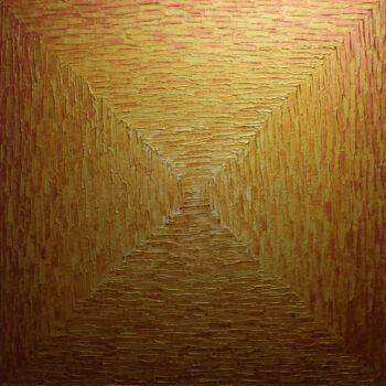 Peinture intitulée "Grand dégradé carré…" par Jonathan Pradillon, Œuvre d'art originale, Acrylique Monté sur Châssis en bois
