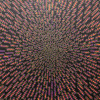 Schilderij getiteld "Particule Violacée" door Jonathan Pradillon, Origineel Kunstwerk, Acryl Gemonteerd op Karton