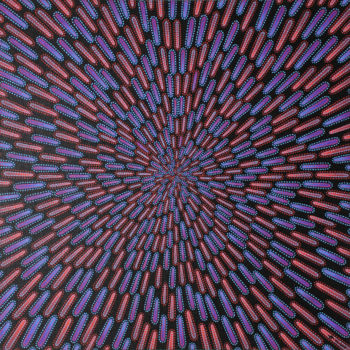 Malarstwo zatytułowany „Particule Bleue et…” autorstwa Jonathan Pradillon, Oryginalna praca, Akryl Zamontowany na Karton