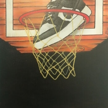 Peinture intitulée "Peinture Nike Dunk" par Jonathan Soukhavanh, Œuvre d'art originale, Acrylique Monté sur Carton
