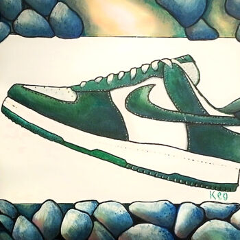 Painting titled "Dunk Low" by Jonathan Soukhavanh, Original Artwork, Acrylic
