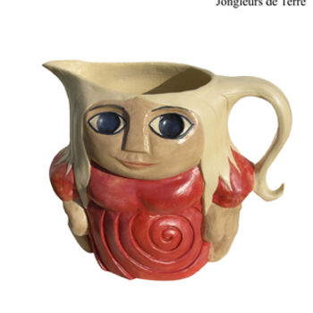 Sculpture titled "femme pichet" by Jongleurs De Terre, Original Artwork, Ceramics