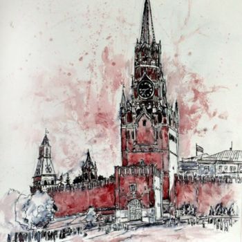 Malarstwo zatytułowany „Кремль” autorstwa Jonibond, Oryginalna praca, Olej