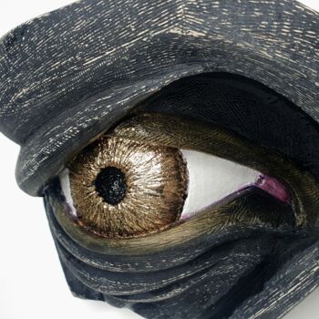 Sculpture titled "Eye" by Jonjon, Original Artwork, Acrylic