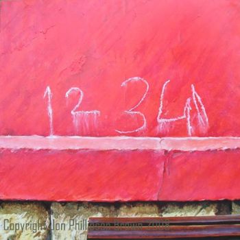 Malerei mit dem Titel "1234" von Jon Phillipson Brown, Original-Kunstwerk, Öl