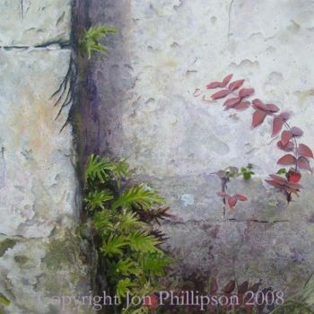Painting titled "Chapel wall" by Jon Phillipson Brown, Original Artwork, Oil