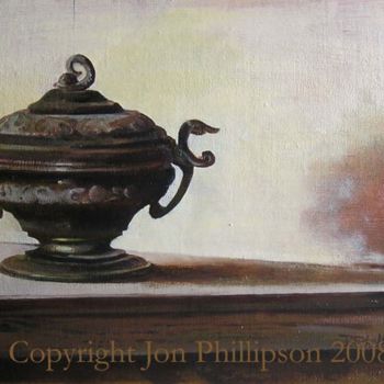 Painting titled "yet_dost_thou,_dark…" by Jon Phillipson Brown, Original Artwork, Other