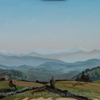 Painting titled "View towards the Co…" by Jon Phillipson Brown, Original Artwork, Oil