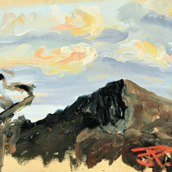 Malerei mit dem Titel "The Wild Wind" von Jon Phillipson Brown, Original-Kunstwerk, Öl