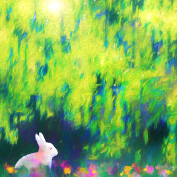 数字艺术 标题为“Bunny beneath the W…” 由Jon Woodhams, 原创艺术品, 数字油画