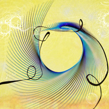 Digitale Kunst getiteld "Firebird" door Jon Woodhams, Origineel Kunstwerk, Digitaal Schilderwerk