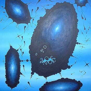 Peinture intitulée "Microcosmos-Macroco…" par Jordi Bofill, Œuvre d'art originale, Huile