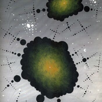 Schilderij getiteld "Microcosmos" door Jordi Bofill, Origineel Kunstwerk