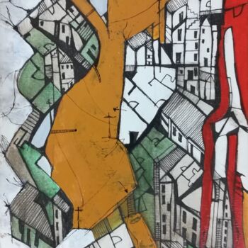 Картина под названием "favelawalk 05" - Jörg Johannes Pfeifer, Подлинное произведение искусства