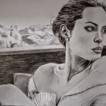 Dibujo titulada "Belleza" por Joracote, Obra de arte original