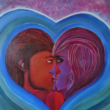 Pintura intitulada "Amor mio" por Joracote, Obras de arte originais