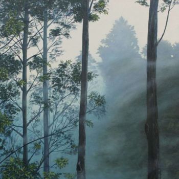 「bosque-niebla-final…」というタイトルの絵画 Jorge Marinによって, オリジナルのアートワーク, オイル