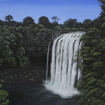 Painting titled "cascada-nz-final.jpg" by Jorge Marin, Original Artwork, Acrylic